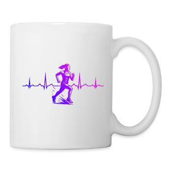 Graphismes de course pour les courses - Mug blanc - blanc - Droite