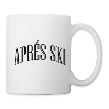Lettrage après-ski - Mug blanc - blanc - Droite