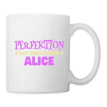 First name Alice - Mug - white - Right