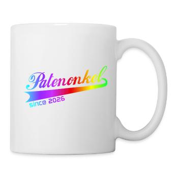 Patenonkel 2026, Patenonkel Hoodie, Tasche, Shirt - Tasse - Weiß - Rechts