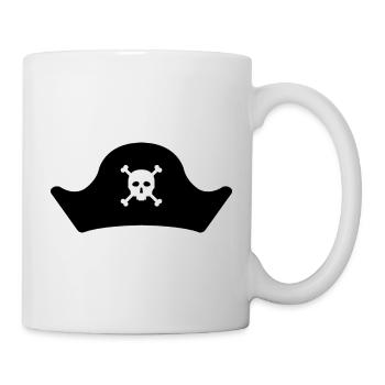 Piratenhut - Tasse - Weiß - Rechts