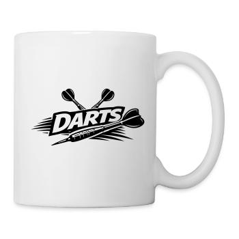 Darts Dartpfeil - Tasse - Weiß - Rechts
