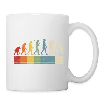 3D Printing Evolution – Vintage Maker Design - Mug - white - Right