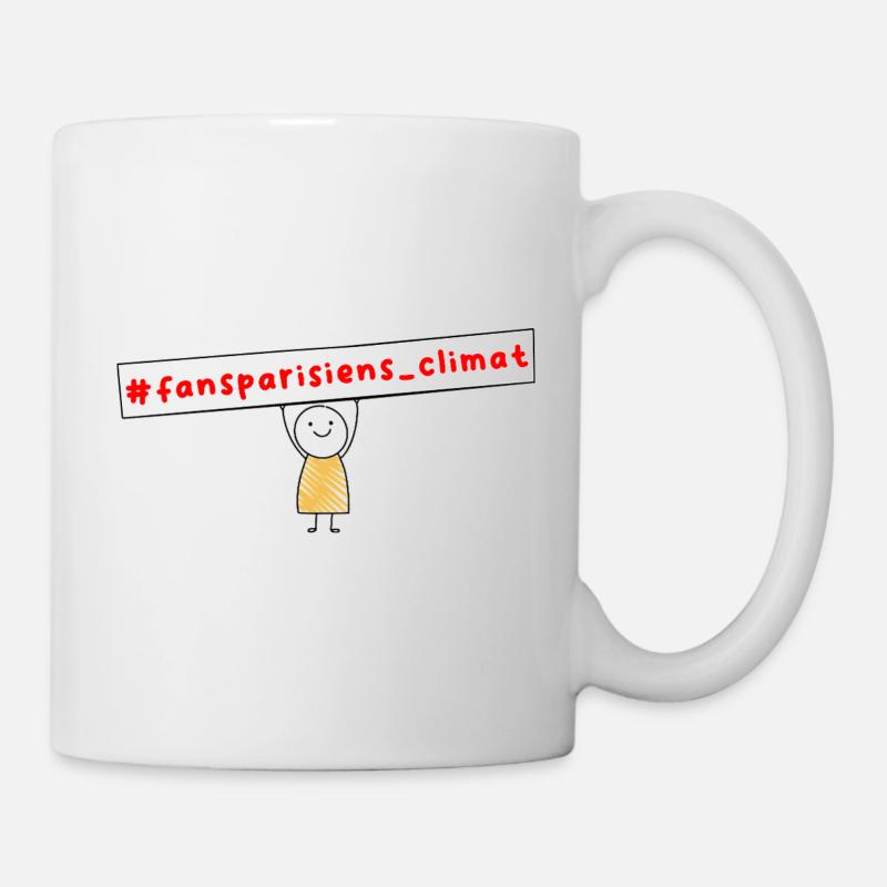 #fansparisiens_climat  - Mug blanc - blanc
