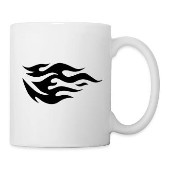 Flammes d’un feu - Mug blanc - blanc - Droite