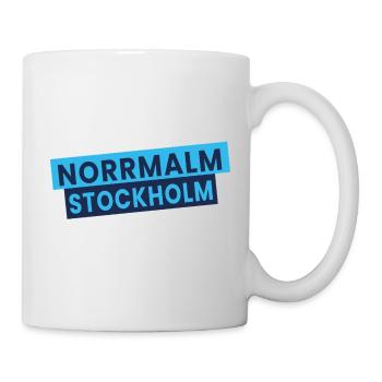 Norrmalm Stockholm Typographie - Mug blanc - blanc - Droite