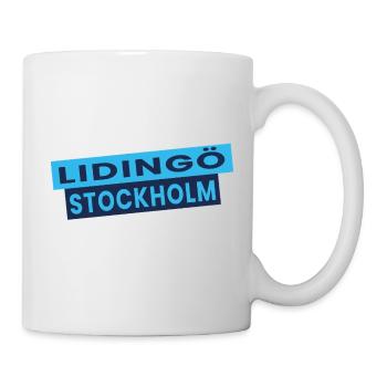 Lidingö Stockholm Diagonal Logo - Mug blanc - blanc - Droite