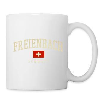 Freienbach Drapeau suisse Vintage - Mug blanc - blanc - Droite