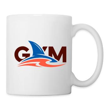Wave Crest Gym-Logo - Tasse - Weiß - Rechts