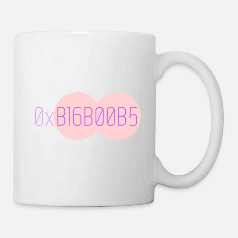 0xB16B00B5 Leetspeak - Mug blanc - blanc