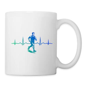 Design vintage de course pour la course - Mug blanc - blanc - Droite