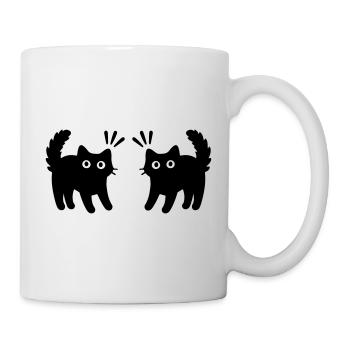 Chats Couple - Mug blanc - blanc - Droite