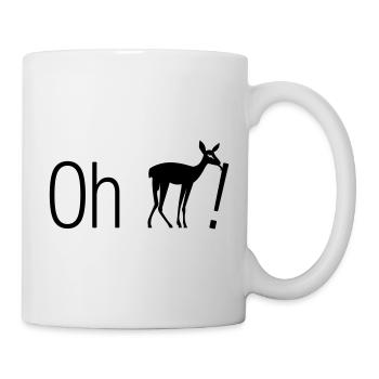 Oh, cher cerf - Mug blanc - blanc - Droite