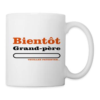 bientôt grand père  - Mug blanc - blanc - Droite