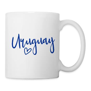 Uruguay Herz Frauenliebe Uruguay - Tasse - Weiß - Rechts