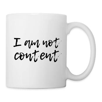 Je ne suis pas content - Script manuscrit émotionnel - Mug blanc - blanc - Droite