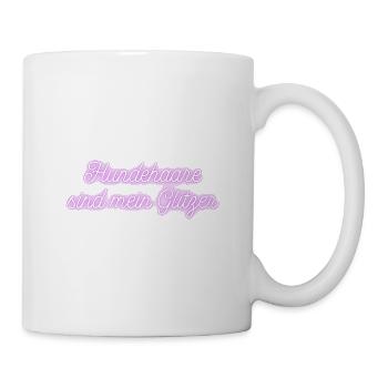 Hundehare sind mein Glitzer - Tasse - Weiß - Rechts