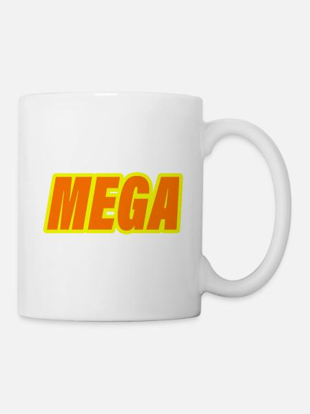 MEGA - Tasse - Weiß