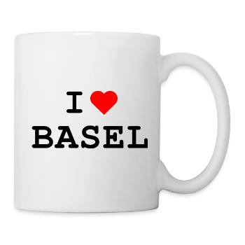 I love Basel - Ich liebe Basel - Tasse - Weiß - Rechts