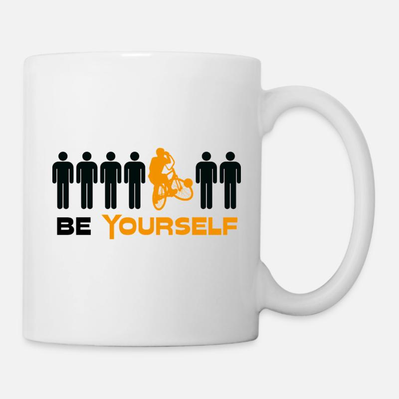 Cycling ball, cycleball, cyclisme en salle - Mug blanc - blanc