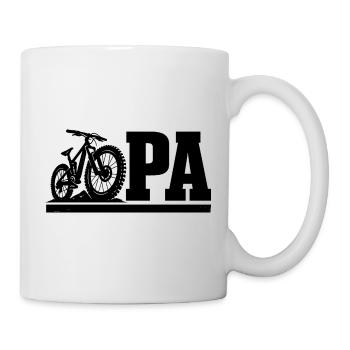 Biker Opa Motorrad Geschenk Lustig - Tasse - Weiß - Rechts
