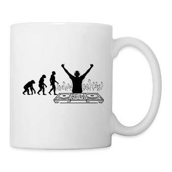 Evolution to DJ Humor Fun - Mug - white - Right