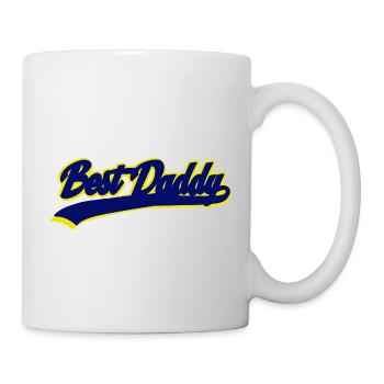 Beste Daddy Retro Sport Typografie - Tasse - Weiß - Rechts