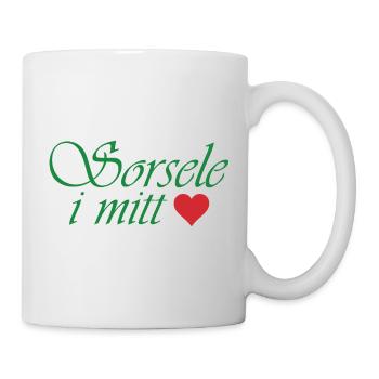Sorsele dans mon cœur - Mug blanc - blanc - Droite