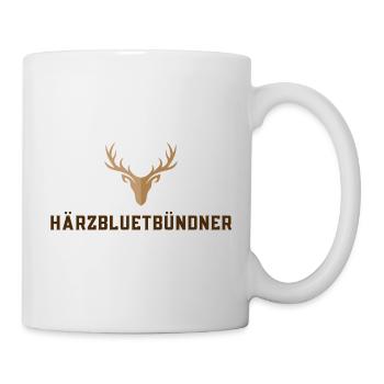 Härzbluetbündner - Tasse - Weiß - Rechts