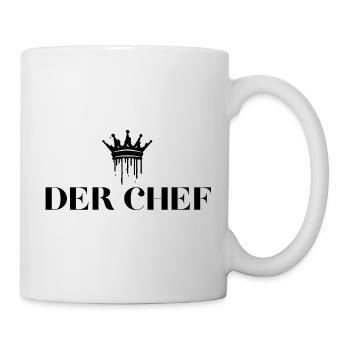 Der Chef Krone Chef Geschenke - Tasse - Weiß - Rechts