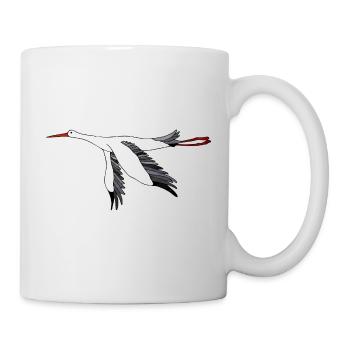 Cigogne - Mug blanc - blanc - Droite