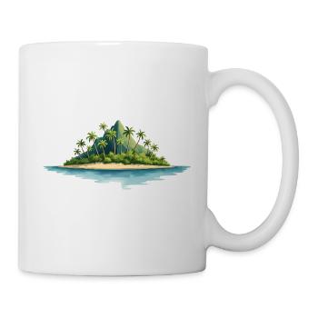 Tropische Insel - Tasse - Weiß - Rechts