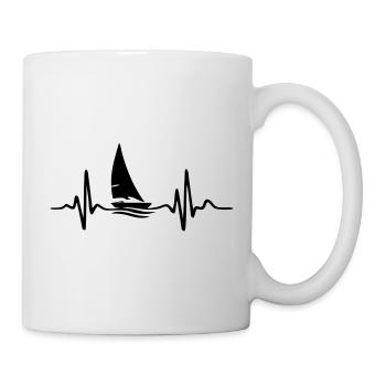 Segeln meer - Tasse - Weiß - Rechts