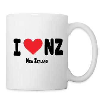 J’adore NZ Nouvelle-Zélandaise Fier Néo-Zélandais - Mug blanc - blanc - Droite