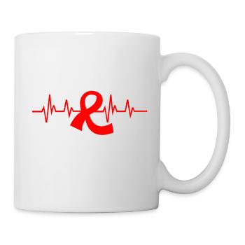 Hirnschlag Schlaganfall - Tasse - Weiß - Rechts