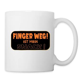 Finger Weg Snack - Tasse - Weiß - Rechts