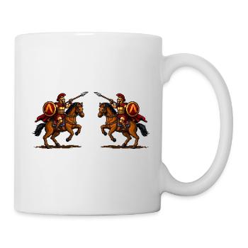Spartan Equestrian Duel - Mug - white - Right