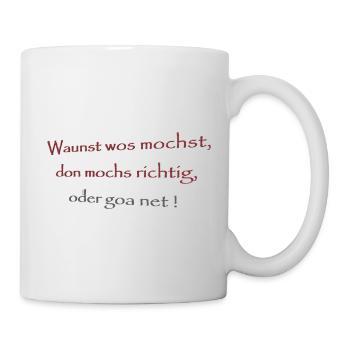 Attendez-vous ,... - Mug blanc - blanc - Droite