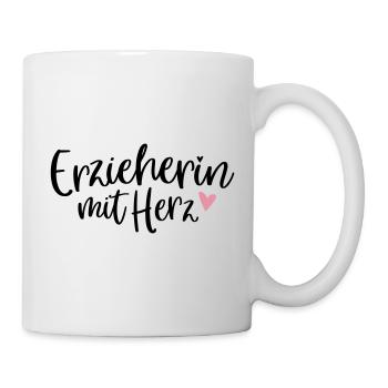 Éducateur au cœur | Crèche cadeau de remerciement - Mug blanc - blanc - Droite