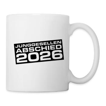 Junggesellenabschied 2026 Jga - Tasse - Weiß - Rechts