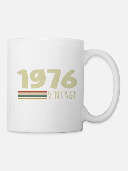 1976-Jubiläum-1976-retro-1976 - Tasse - Weiß