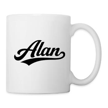 Alan name first last family - Mug - white - Right
