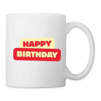 Bon anniversaire - Mug blanc - blanc - Droite