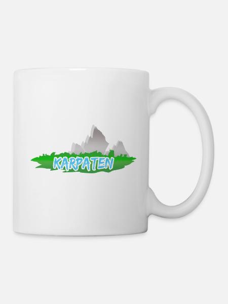 Berg Karpaten - Tasse - Weiß