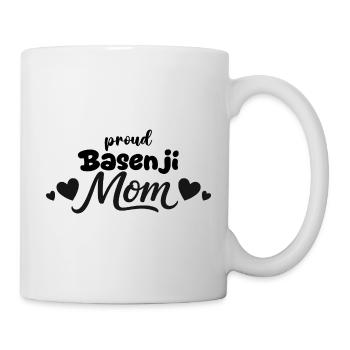 Fière Mère Chien Sans Aboiement, Basenji - Mug blanc - blanc - Droite