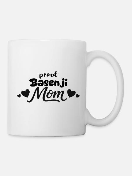 Stolze Barkless Dog Mutter, Basenji - Tasse - Weiß