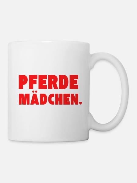 Pferdemädchen – Perfektes Geschenk für Pferdefans - Tasse - Weiß