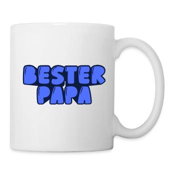 Bester Papa - Tasse - Weiß - Rechts