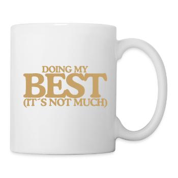 Doing my best Funny Retro Saying Design - Mug - white - Right