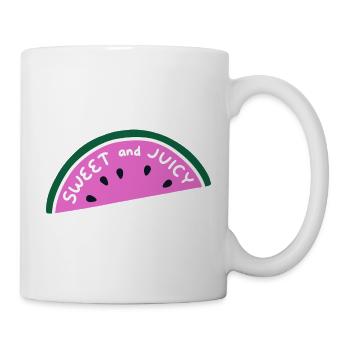 Sweet and Juicy Watermelon Shirt Cute Summer Fruit - Mug - white - Right